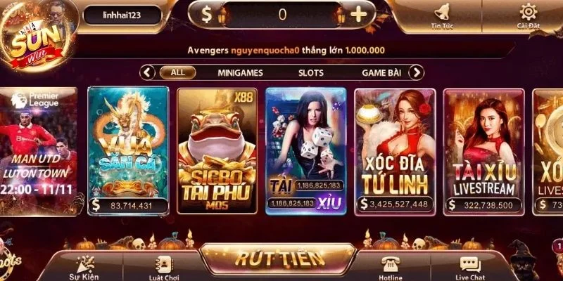 Điều tuyệt vời tạo nên sức hút chơi game bài kiếm tiền tại Sunwin.